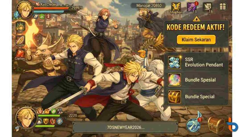 Kode Redeem 7DS Grand Cross Februari 2026: Klaim Diamond Gratis dan Bundle Spesial Sekarang!