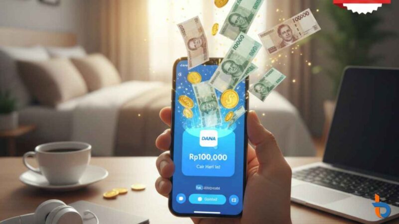 Tanpa Modal! Cara Rahasia Dapat Saldo DANA Rp100 Ribu Tiap Hari Lewat HP