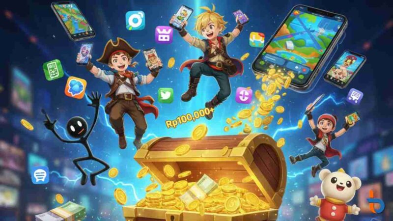 Daftar Game Penghasil Saldo DANA Viral 2026: Terbukti Membayar Tanpa Deposit (Foto: AI)
