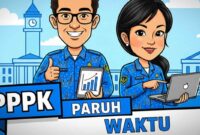 Ilustrasi PPPK Paruh Waktu (Foto: AI)