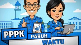 Ilustrasi PPPK Paruh Waktu (Foto: AI)