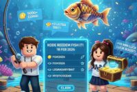 Kode Redeem Fish It Roblox 18 Februari 2026: Klaim Umpan Legendaris dan Koin Berlimpah (Foto: AI)