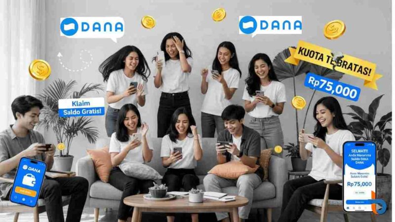 Buruan Klaim Saldo DANA Gratis Rp75.000 Hari Ini Sebelum Kehabisan Kuota! (Foto: AI)