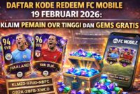 Daftar Kode Redeem FC Mobile 19 Februari 2026: Klaim Pemain OVR Tinggi dan Gems Gratis (Foto: AI)
