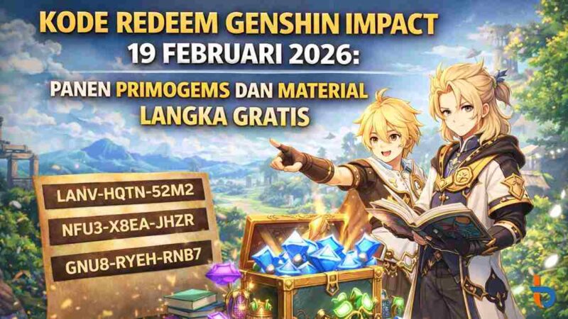 Kode Redeem Genshin Impact 19 Februari 2026: Panen Primogems dan Material Langka Gratis (Foto: AI)