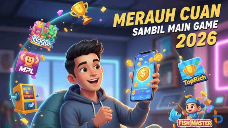 Meraup Cuan Sambil Main Game: Daftar Aplikasi Penghasil Uang Terbaik 2026 (Foto: AI)