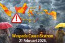 Ilustrasi. Waspada Cuaca Ekstrem 21 Februari 2026, Cek Daftar Wilayah Siaga Hujan Lebat (Foto: AI)