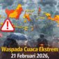 Ilustrasi. Waspada Cuaca Ekstrem 21 Februari 2026, Cek Daftar Wilayah Siaga Hujan Lebat (Foto: AI)