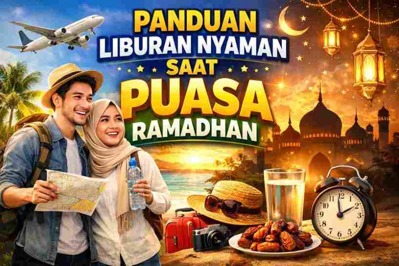 Panduan Lengkap Liburan Nyaman saat Puasa Ramadhan (Foto: AI)