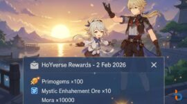 Primogems Gratis Menanti! Cek Kode Redeem Genshin Impact Terbaru 2 Februari 2026