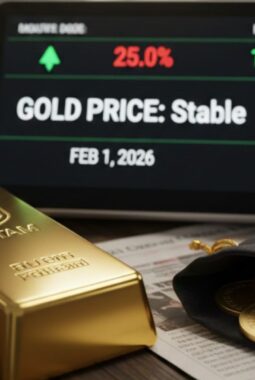 Harga Emas Antam Stagnan di Awal Februari Usai Anjlok Drastis Pekan Lalu