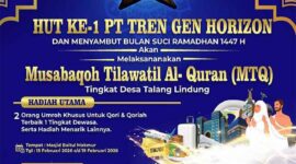 Rayakan HUT Pertama, PT. Tren Gen Horizon Hadiahkan Umroh Gratis Lewat MTQ Talang Lindung (Foto: albrita)
