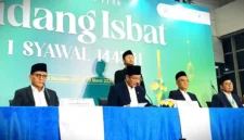 Menteri Agama Nasaruddin Umar usai memimpin sidang isbat, Kamis (19/3/2026). (Liputan6.com)