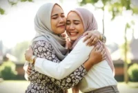 Makna saling memaafkan setelah lebaran. [Foto: Gemini]