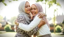 Makna saling memaafkan setelah lebaran. [Foto: Gemini]