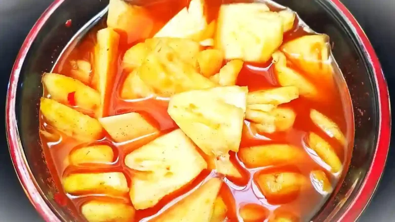 Resep asinan nanas. (dok. Cookpad @penghuni_pawon)