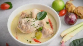 Ilustrasi Opor Ayam Kuah Putih Credit. (freepik.com)