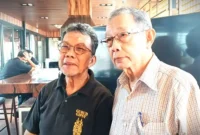 Keenan Nasution dan Rudi Pekerti dalam jumpa pers di daerah Fatmawati, Jakarta Selatan, Selasa (3/6/2025).(KOMPAS.com)