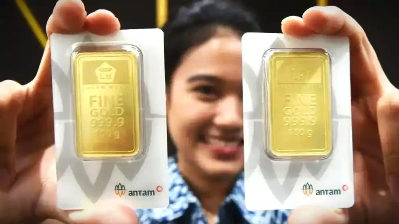 Harga Emas Antam Hari Ini 23 Maret 2026 Stabil. (ANTARA FOTO)