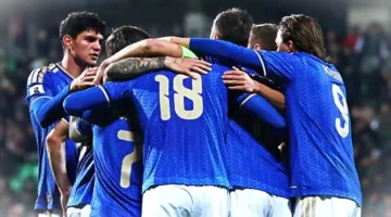 Timnas Italia meraih kemenangan krusial 2-0 atas Moldova pada laga Kualifikasi Piala Dunia 2026, Kamis (13/11/2025) atau Jumat dini hari WIB.(TANGKAPAN LAYAR)