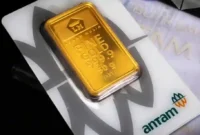 Ilustrasi emas Antam, harga emas Antam hari ini, harga Antam hari ini, harga logam mulia Antam.(Shutterstock/ijp2726)