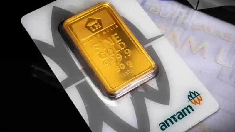 Ilustrasi emas Antam, harga emas Antam hari ini, harga Antam hari ini, harga logam mulia Antam.(Shutterstock/ijp2726)
