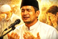 Doa Khutbah Idul Fitri yang Menyentuh Hati Bacaan Penutup yang Sering Membuat Jemaah Menangis.(Ilustrasi dibuat AI)