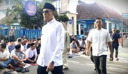 Wali Kota Sukabumi Disoraki Saat Sambutan Salat Id