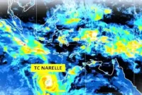 Siklon tropis Narelle. DOK IG @infobmkg