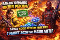 Banjir Reward Akhir Pekan! Daftar Kode Redeem Free Fire 7 Maret 2026 yang Masih Aktif