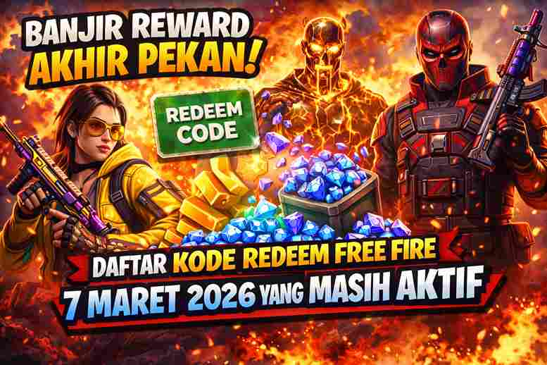 Banjir Reward Akhir Pekan! Daftar Kode Redeem Free Fire 7 Maret 2026 yang Masih Aktif
