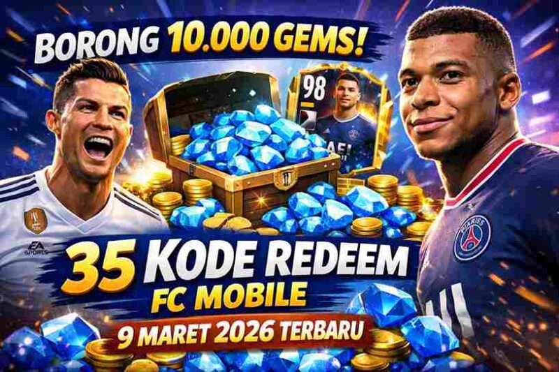 Borong 10.000 Gems! Ini 35 Kode Redeem FC Mobile 9 Maret 2026 Terbaru yang Masih Aktif