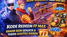 Kode Redeem FF MAX Hari Ini: Banjir Skin Senjata dan Token Jujutsu Kaisen