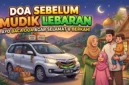 Doa Sebelum Mudik: Ikhtiar Keselamatan dan Kelancaran Perjalanan. Ilustrasi Gemini AI