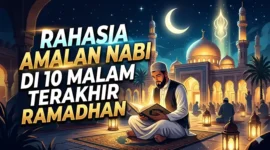 Ini Amalan Nabi Muhammad SAW di 10 Malam Terakhir Ramadhan. Ilustrasi Gemini AI