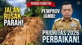 Kolase - Pemprov Jambi Prioritaskan Perbaikan Jalan Renah Pemetik.
