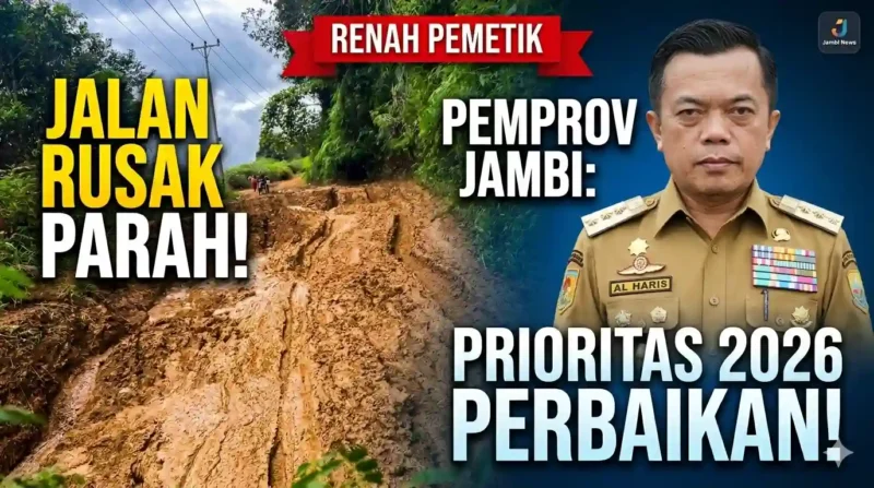 Kolase - Pemprov Jambi Prioritaskan Perbaikan Jalan Renah Pemetik.