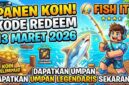 Panen Koin! Kode Redeem Fish It Roblox 13 Maret 2026: Dapatkan Umpan Legendaris Sekarang