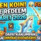 Panen Koin! Kode Redeem Fish It Roblox 13 Maret 2026: Dapatkan Umpan Legendaris Sekarang