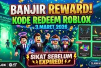 Banjir Reward! Kode Redeem Roblox 3 Maret 2026, Sikat Aksesori Eksklusif Sebelum Expired