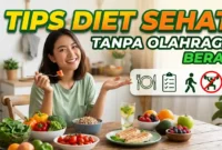 Ilustrasi Tips Diet Sehat Tanpa Olahraga Berat. Gemini AI