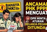 Ancaman PHK PPPK Menguat, DPR Minta Aturan Belanja Pegawai Ditunda. ilustrasi Gemini AI