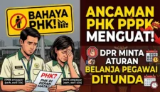 Ancaman PHK PPPK Menguat, DPR Minta Aturan Belanja Pegawai Ditunda. ilustrasi Gemini AI