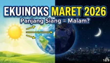 Ilustrasi Ekuinoks Maret 2026: Fenomena Hari Tanpa Bayangan di Indonesia. Gemini AI