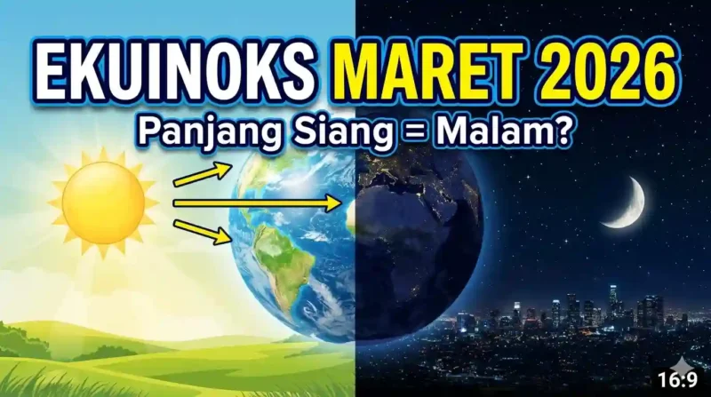 Ilustrasi Ekuinoks Maret 2026: Fenomena Hari Tanpa Bayangan di Indonesia. Gemini AI