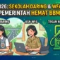 Sekolah Daring & ASN WFA Mulai April 2026. Ilustrasi AI