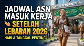 ASN Masuk Kerja Setelah Lebaran 2026. Ilustrasi Gemini AI