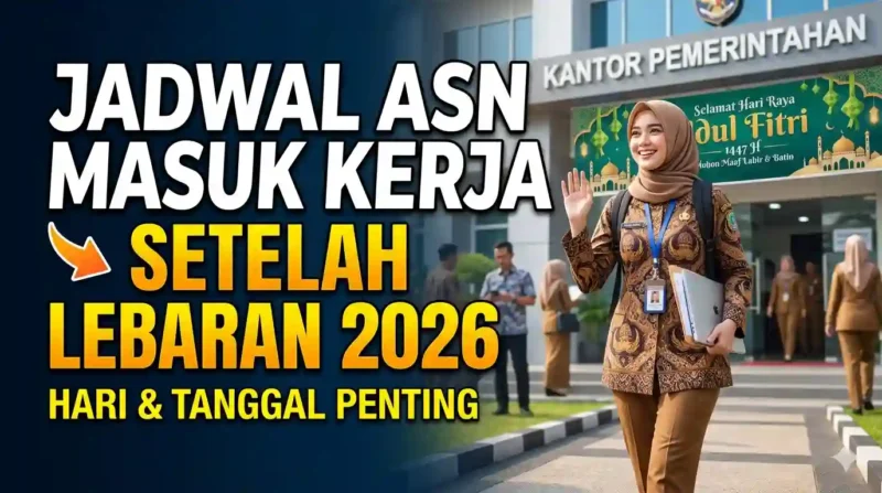 ASN Masuk Kerja Setelah Lebaran 2026. Ilustrasi Gemini AI