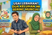 Usai Lebaran, Dua Keluhan Kesehatan Ini Paling Sering Muncul. Ilustrasi Gemini AI