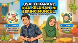 Usai Lebaran, Dua Keluhan Kesehatan Ini Paling Sering Muncul. Ilustrasi Gemini AI